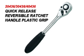 Quick Release Reversible Ratchet Handle Plastic Grip