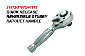 Quick Release Reversible Stubby Ratchet Handle