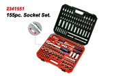 155pc.Socket Set. - 1/4,3/8,1/2