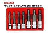 7pc. 3/8", 1/2' Drive Bit Socket Set.