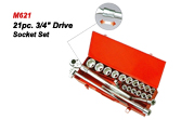 21pc. 3/4" Drive Socket Set