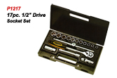 17pc. 1/2" Drive Socket Set.