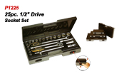 25pc. 1/2" Drive Socket Set.