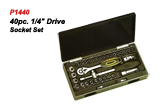 40pc. 1/4" Drive Socket Set.