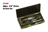 46pc. 1/4" Drive Socket Set.